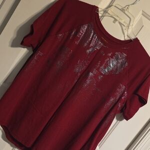 Tek Gear Burgundy Essential Top